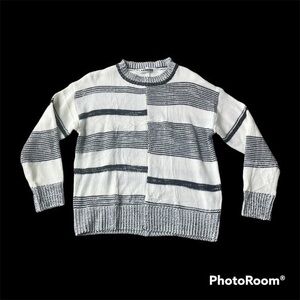 Black and white striped Ecowish sweater